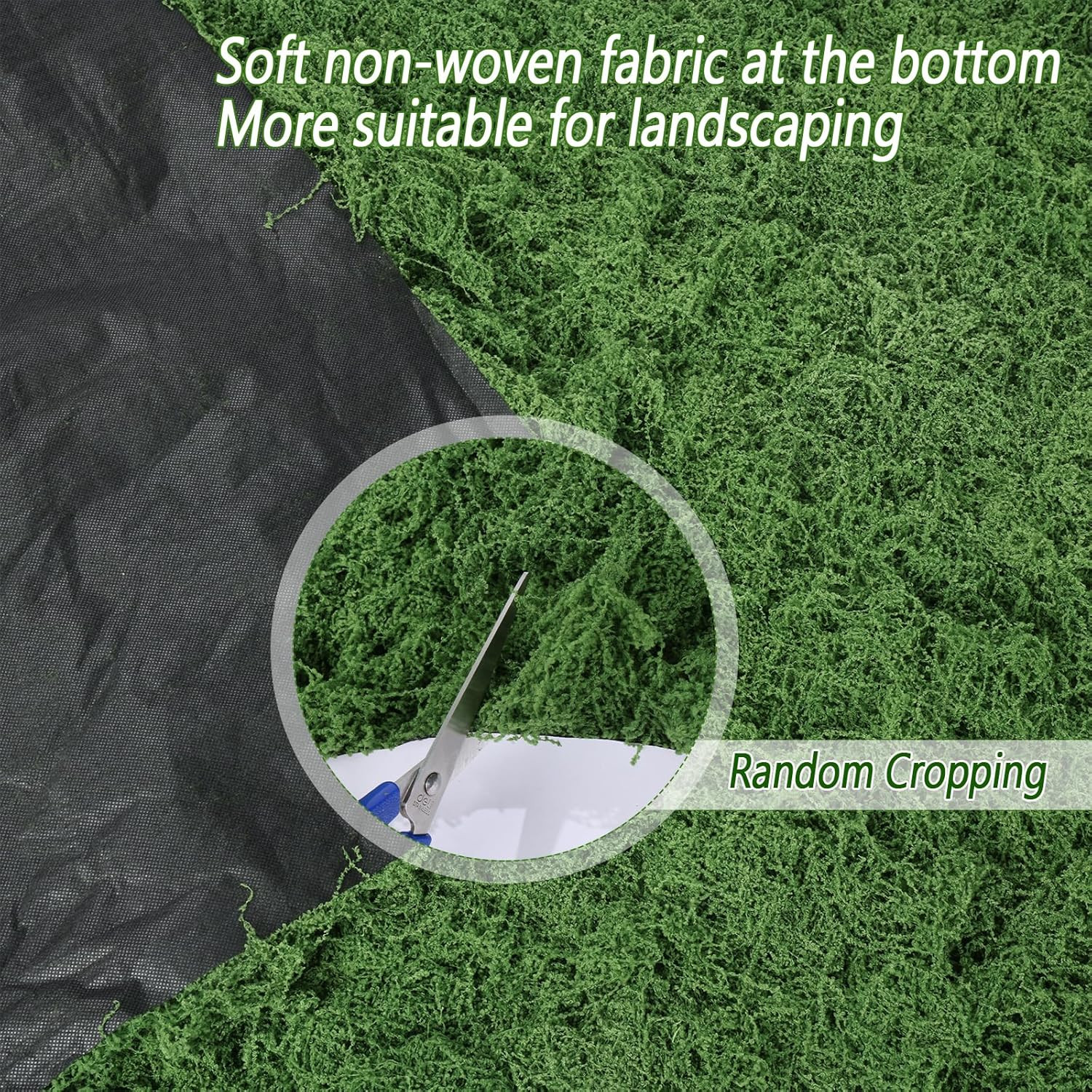 Artificial Moss Mat, 2PCS 39″ X 78″ Large Fake Moss Sheet for Crafts & Planters,