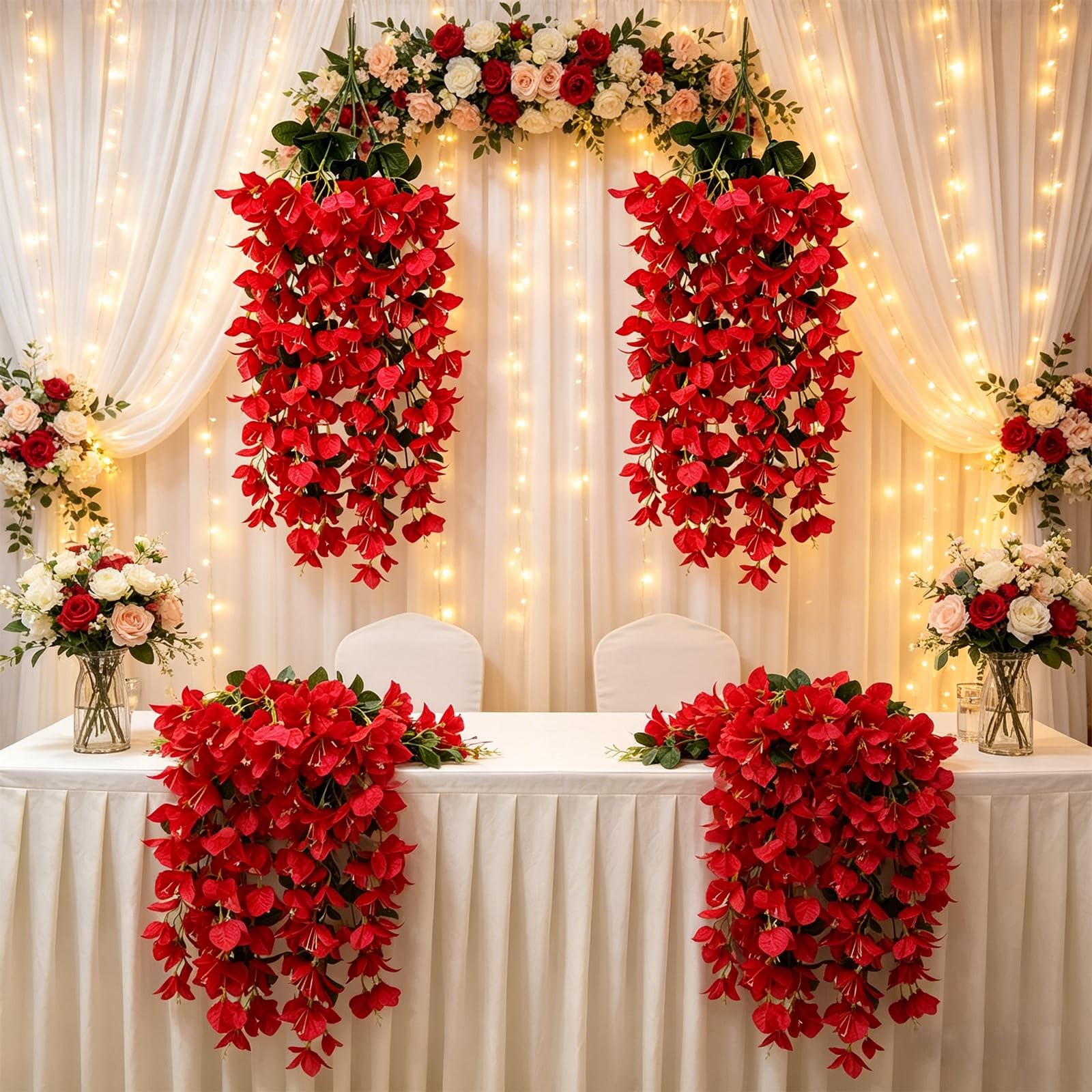 Artificial Bougainvillea Hanging Flowers Plants – Faux Bougainvillea Artifici…