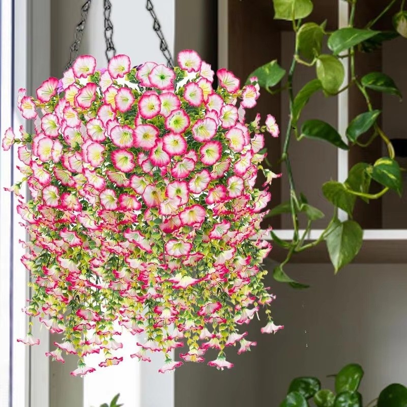4/8x Artificial Bouquet Faux Flower Wall/Door/Vase/Outdoor Decor Party Wedding
