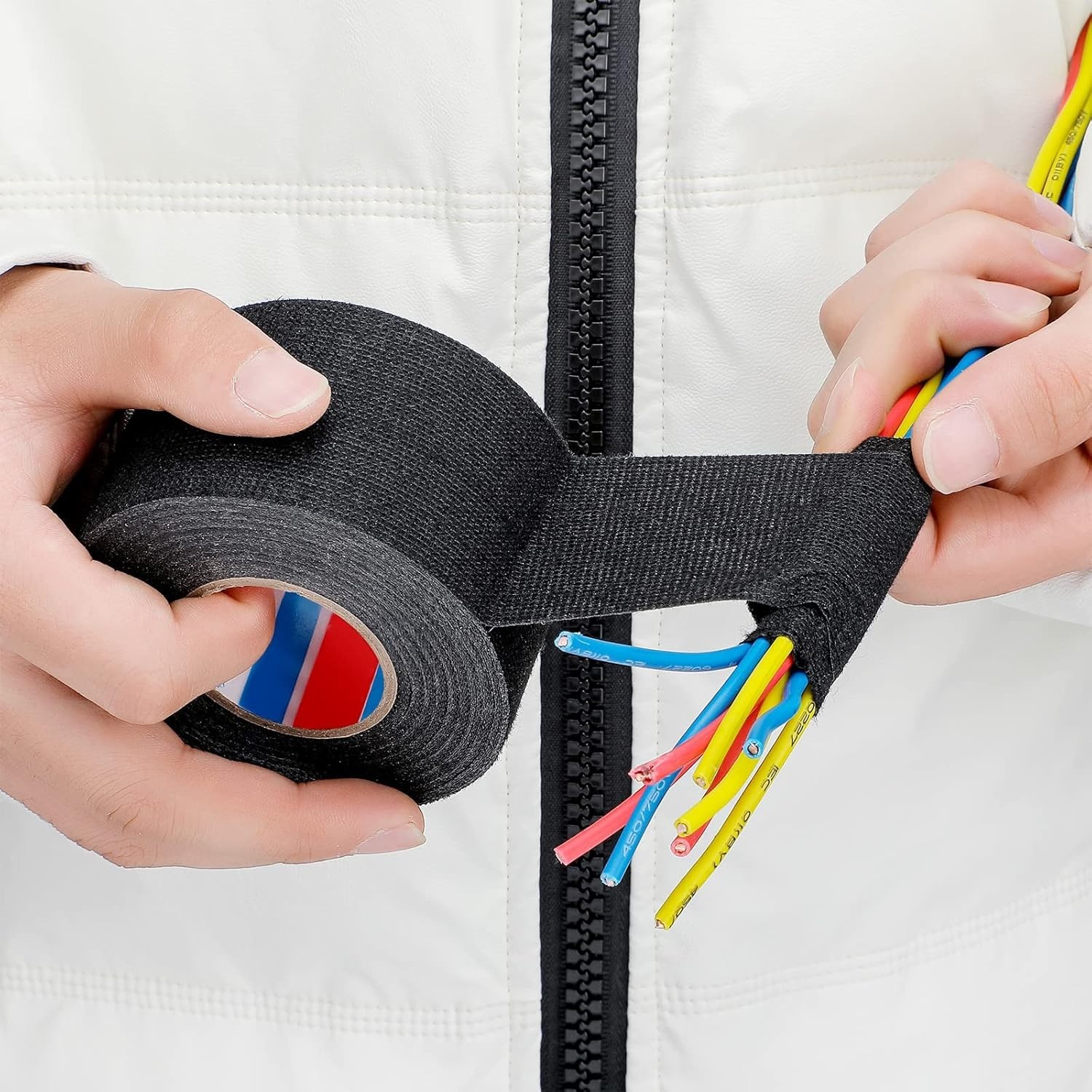 Outus Automotive Wire Harness Tape – Heat-Proof Cloth Electrical Wrap, 2 Rolls