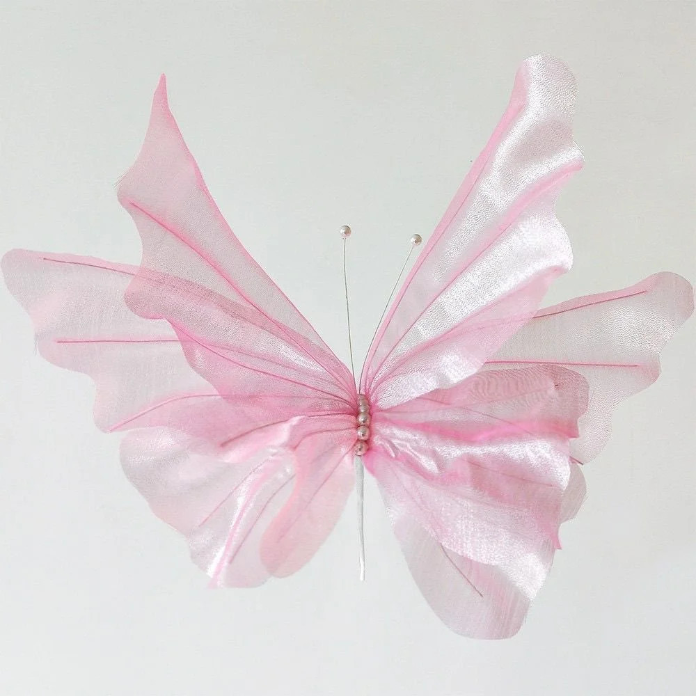 3D Artificial Butterfly Gauze Outdoor Garden Romantic Crafts Fake Butterfly