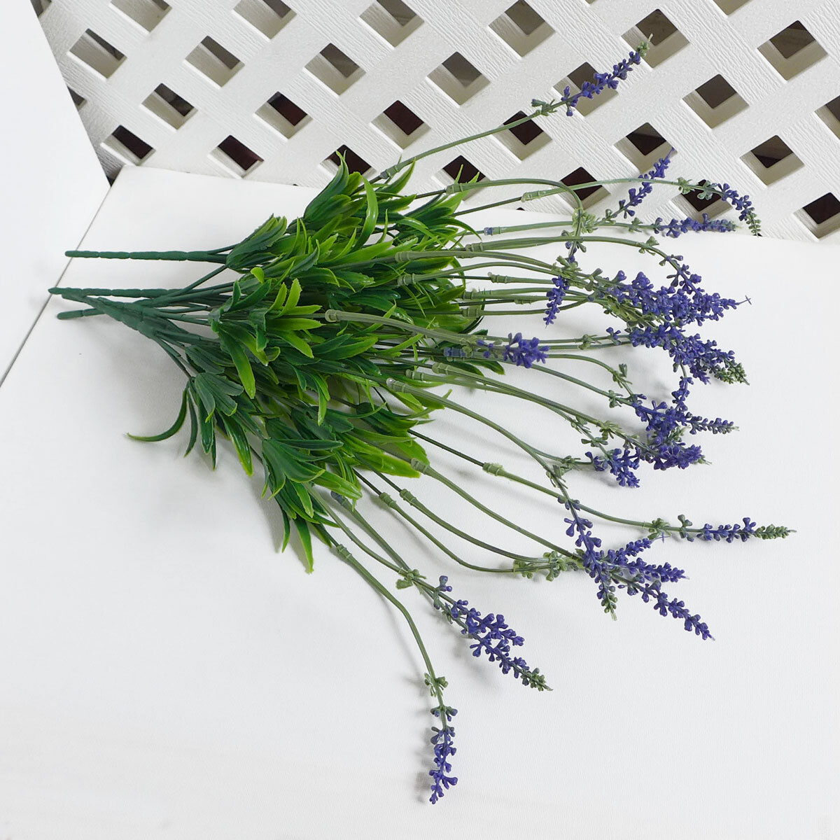 6 Pcs Lavender Bushes Artificial Plastic Plants (5 stems each) #87