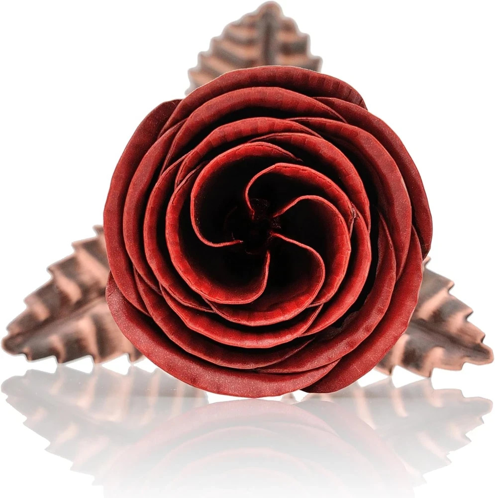 Bronze Anniversary Rose with Stand – Perfect Gift for Her 8th & 19th Anniversari