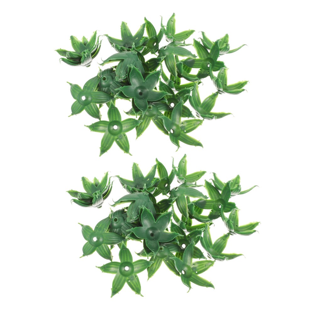 240Pcs Reusable Plastic Flower Sepals Artificial Rose Parts Green Floral Decor