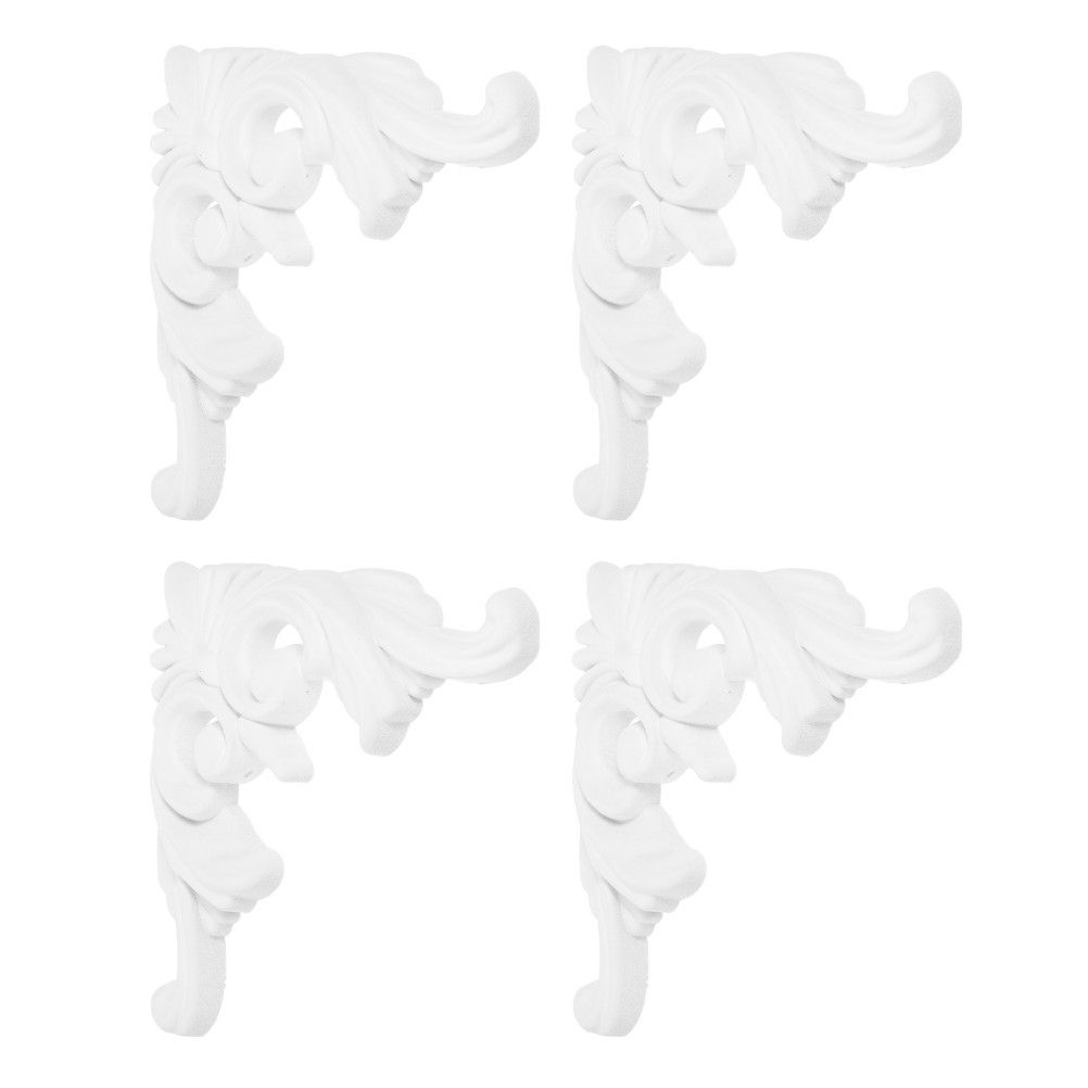 4pcs Vintage Ceiling Molding Corners, Decorative Ceiling Corners Panels for