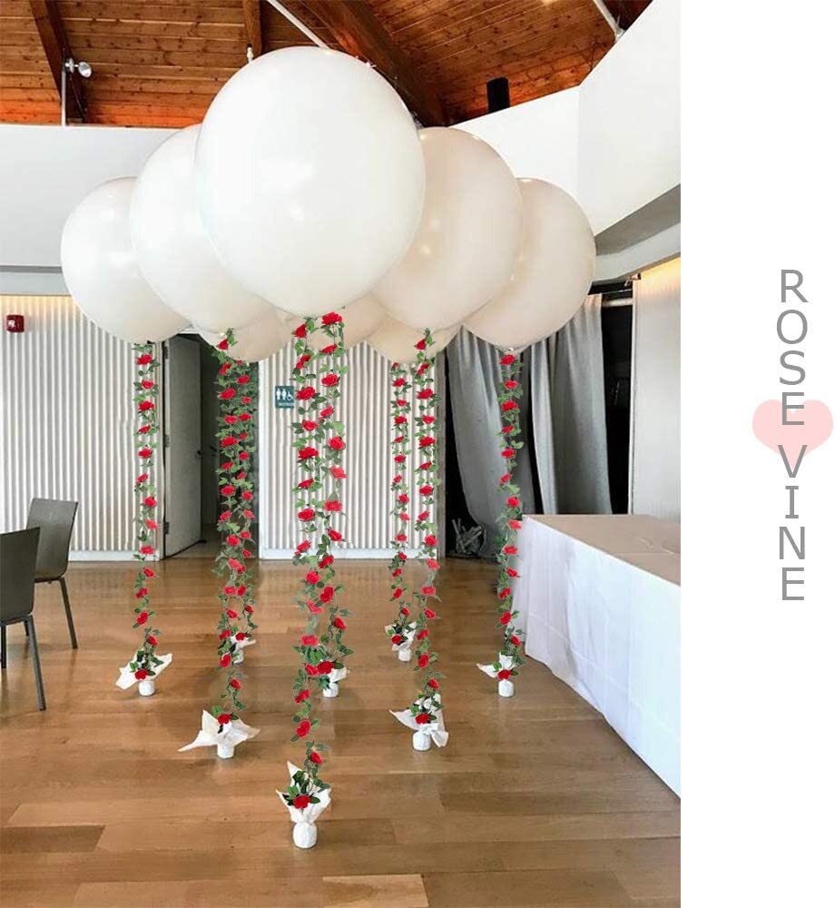 1/2/3PCS Artificial Rose Vine Flowers Plants Fake Flower Vine for Wedding Home