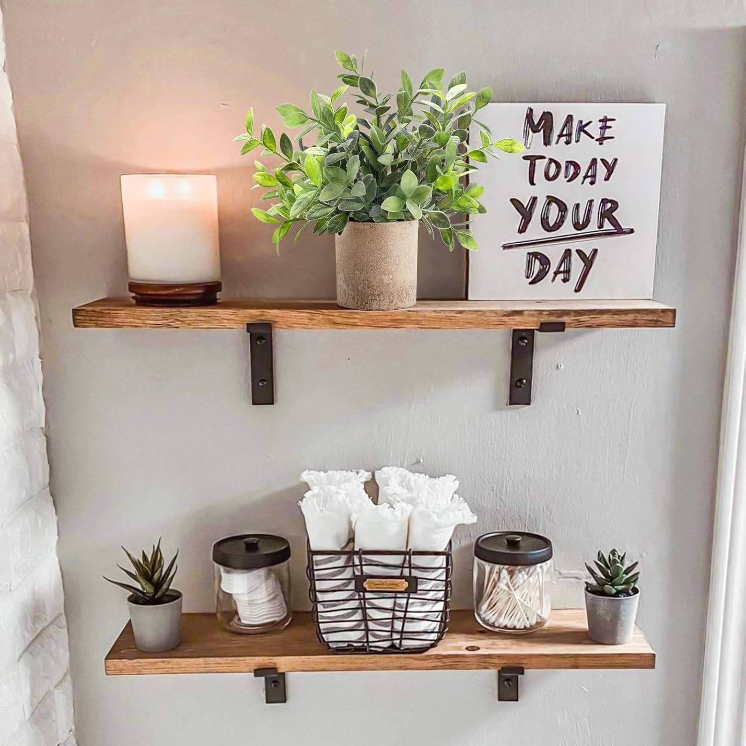 3 Pack Mini Faux Eucalyptus Plants Indoor Decor for Office and Home