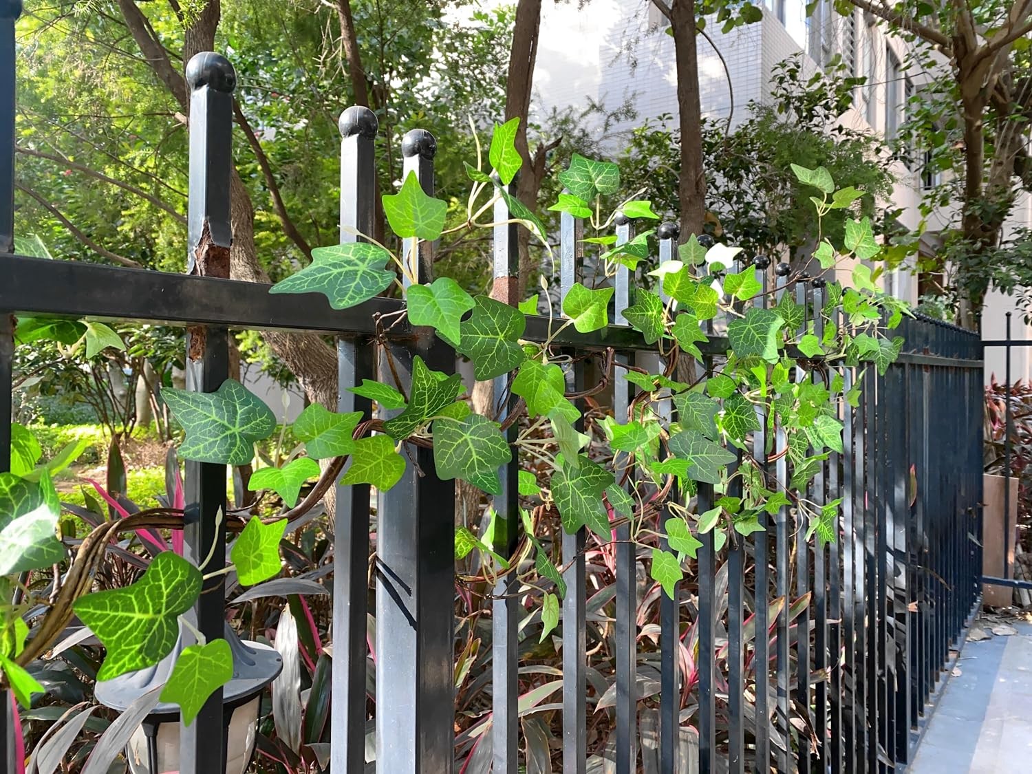 Artificial Rattan Tree Vines with Creeper Leaves Climbing Ivy Branches Grapev…