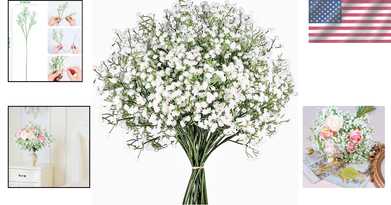 Elegant Baby’s Breath Artificial Flowers – 12 Pack for Wedding & Home Decor
