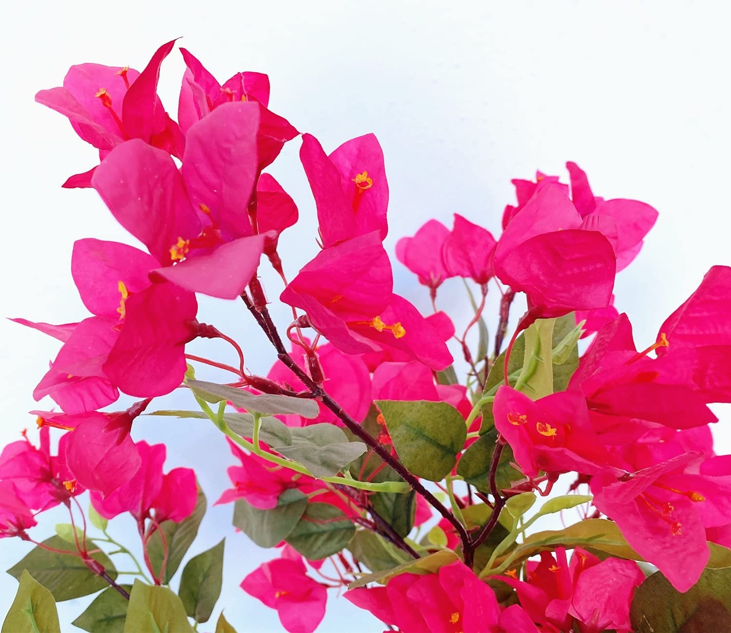 Pack of 8 Artificial Flowers Stems Silk Bougainvillea Branches for Wedding Ce…