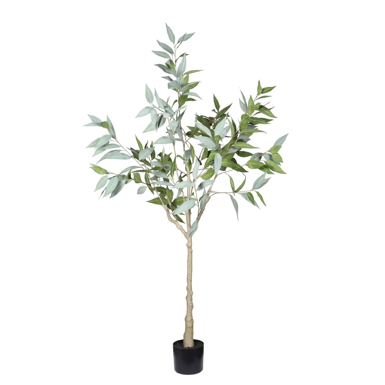 5FT Artificial Eucalyptus Tree with Black Plastic Pot for Home Indoor Decoration