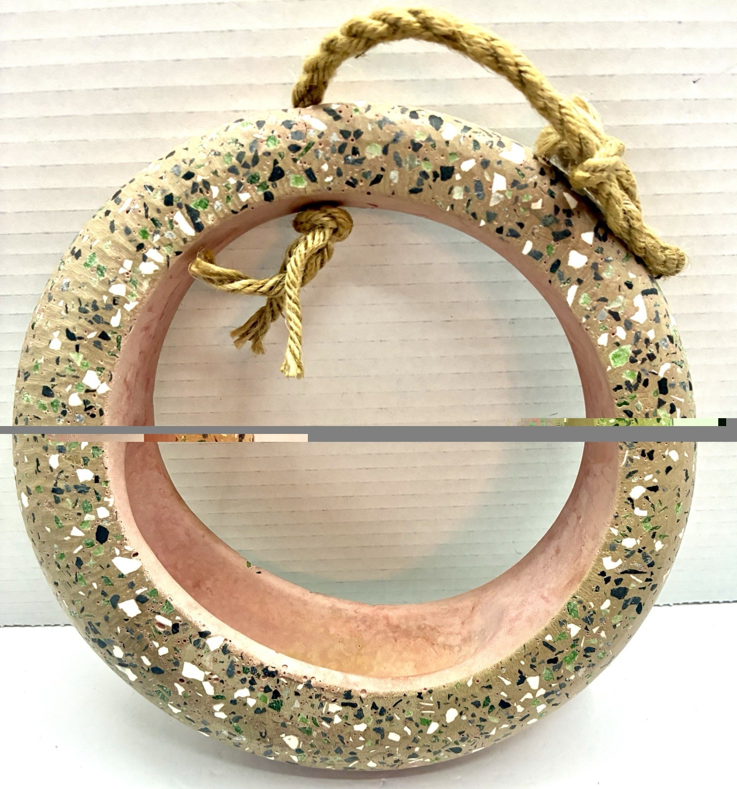 Project 62 Circular Hanging Wall Planter MCM Style Air Plant Succulents