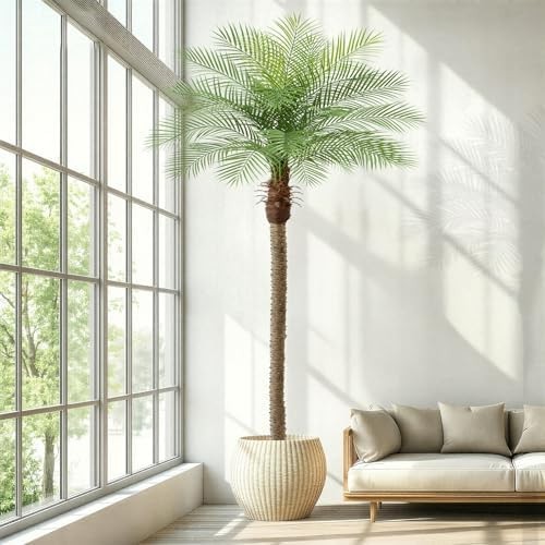 9ft Artificial Phoenix Palm Tree Tall Artificial Palm Trees with 21 Adjustabl…
