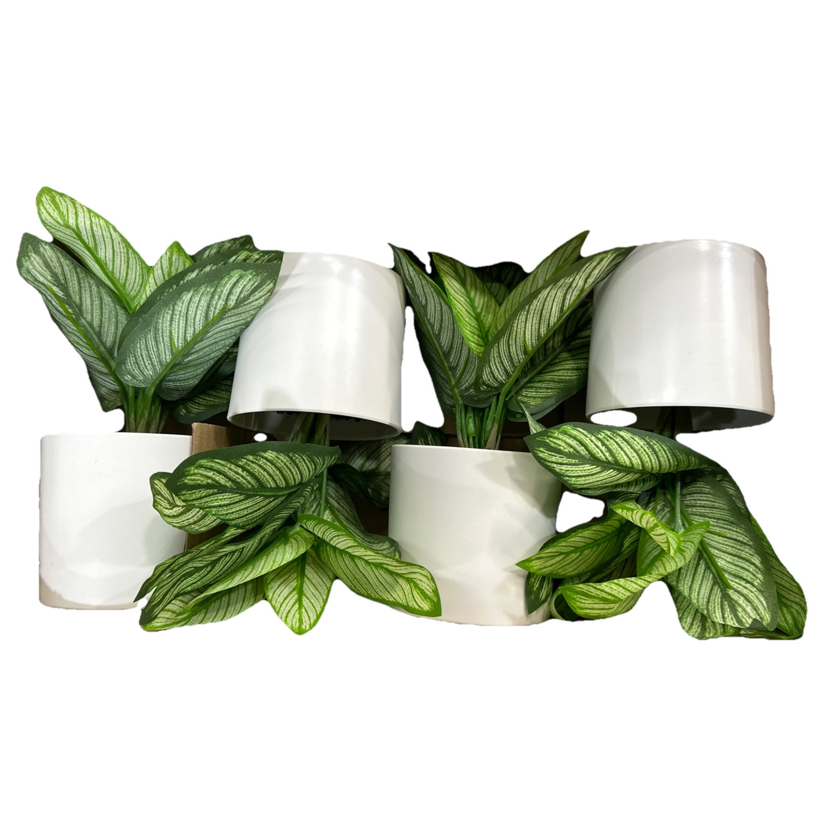 LOT OF 4! 🌱 Target Potted Faux Artificial Plant White Pot Beautiful Plant New