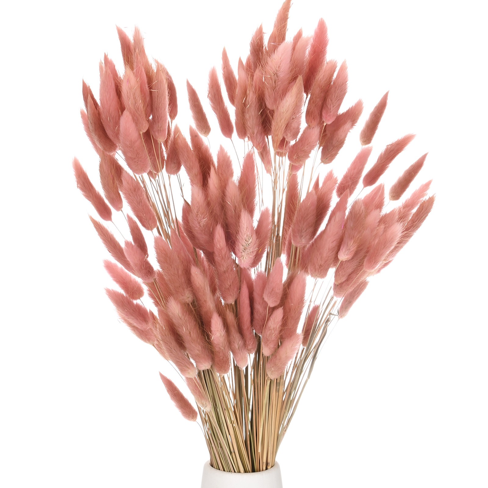 120-Pack Bunny Tails Grass 17 Inch for Home Decor/Wedding [Brown]