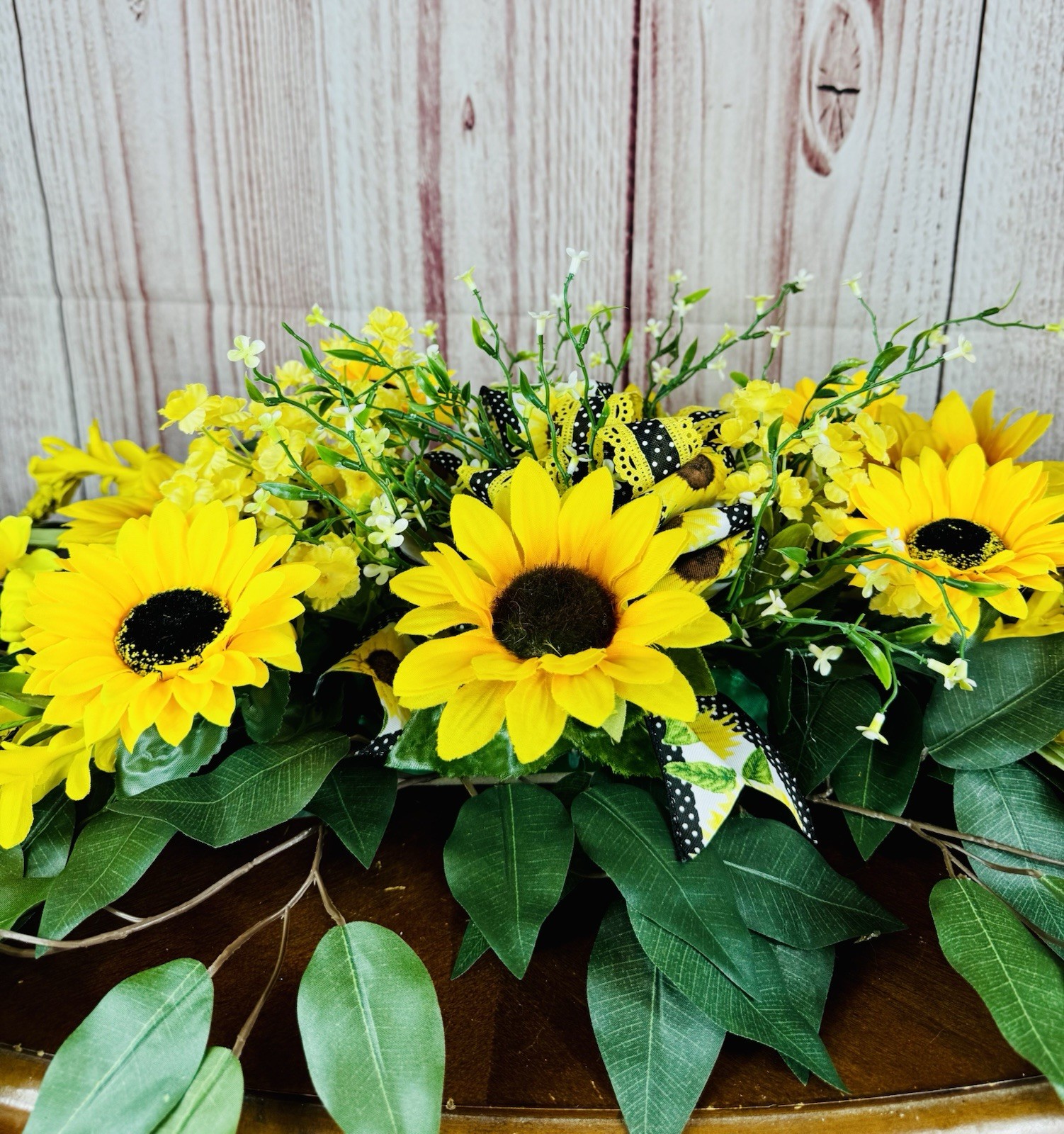 Artificial Yellow/Green Sunflower Flower Arrangement & Centerpiece 36 by 16 in