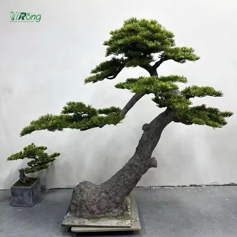 Artificial Cedar Pine Tree Garden Landscaping Bonsai Pine Tree Indoor Decoration
