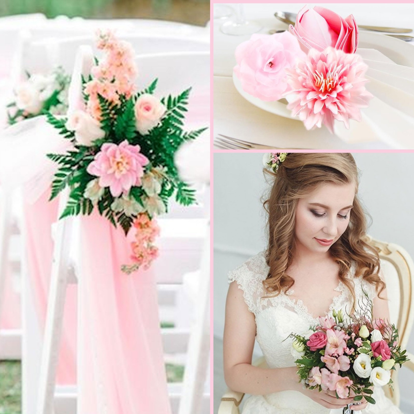 Artificial Flower Heads for Crafts 1-5 Inch, 80 Pcs Pink Silk Faux Peony Dais…