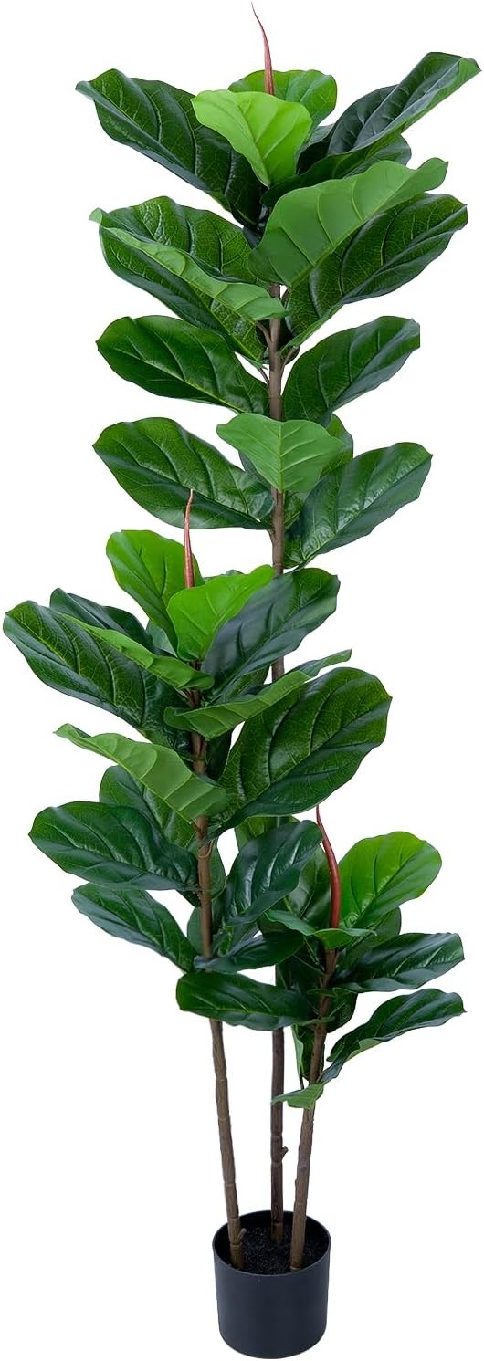 Artificial Fiddle Leaf Fig Tree 5FT Faux Fiddle Leaves Fig Tree Artificial