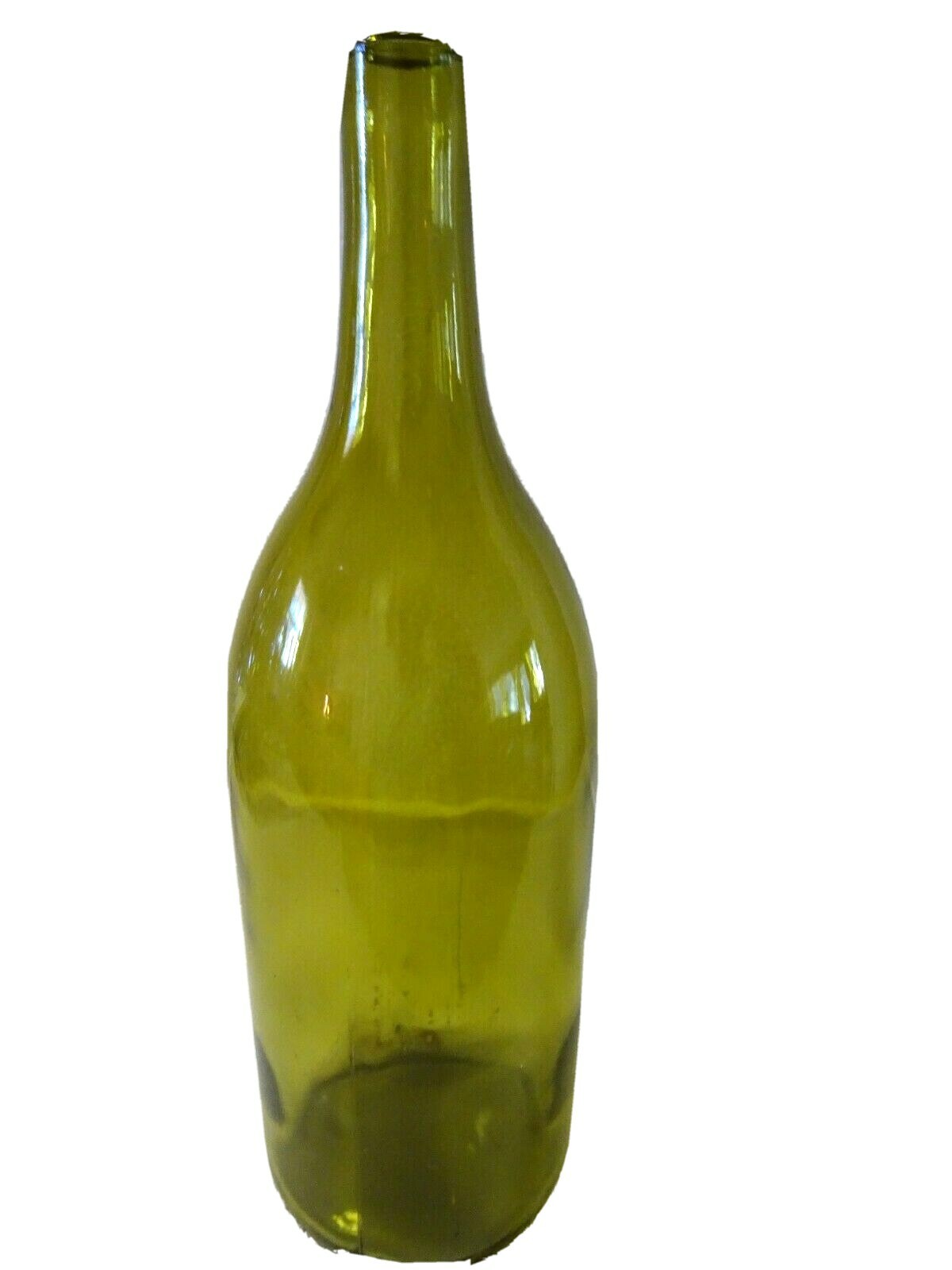 13″ Chartreuse Green Bottle-Decor-Flower Stem