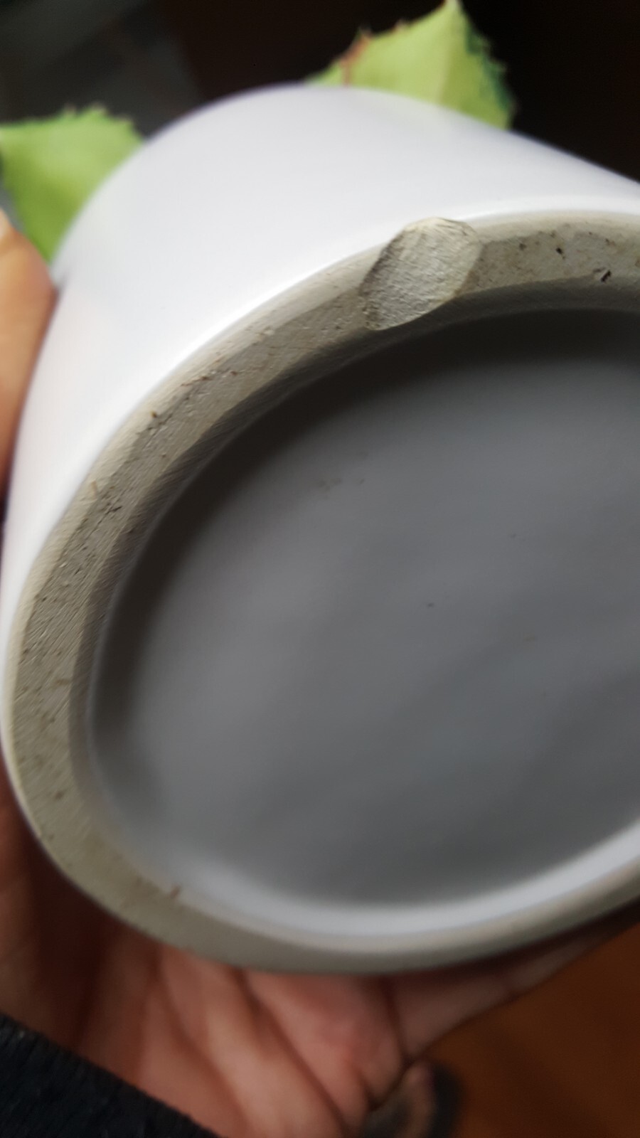 Artificial Succulant Potted Matte White Cylinder Pottery Planter