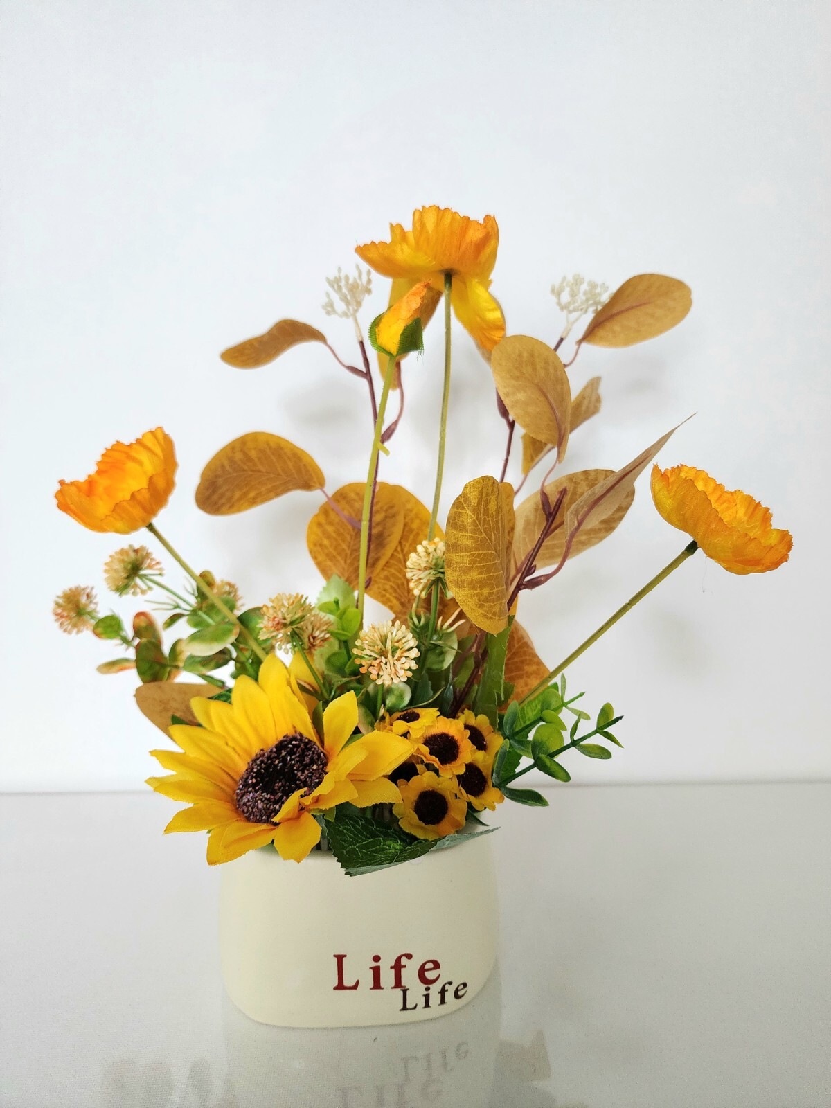 Artificial faux potted flower plants home kitchen office occasion decoration