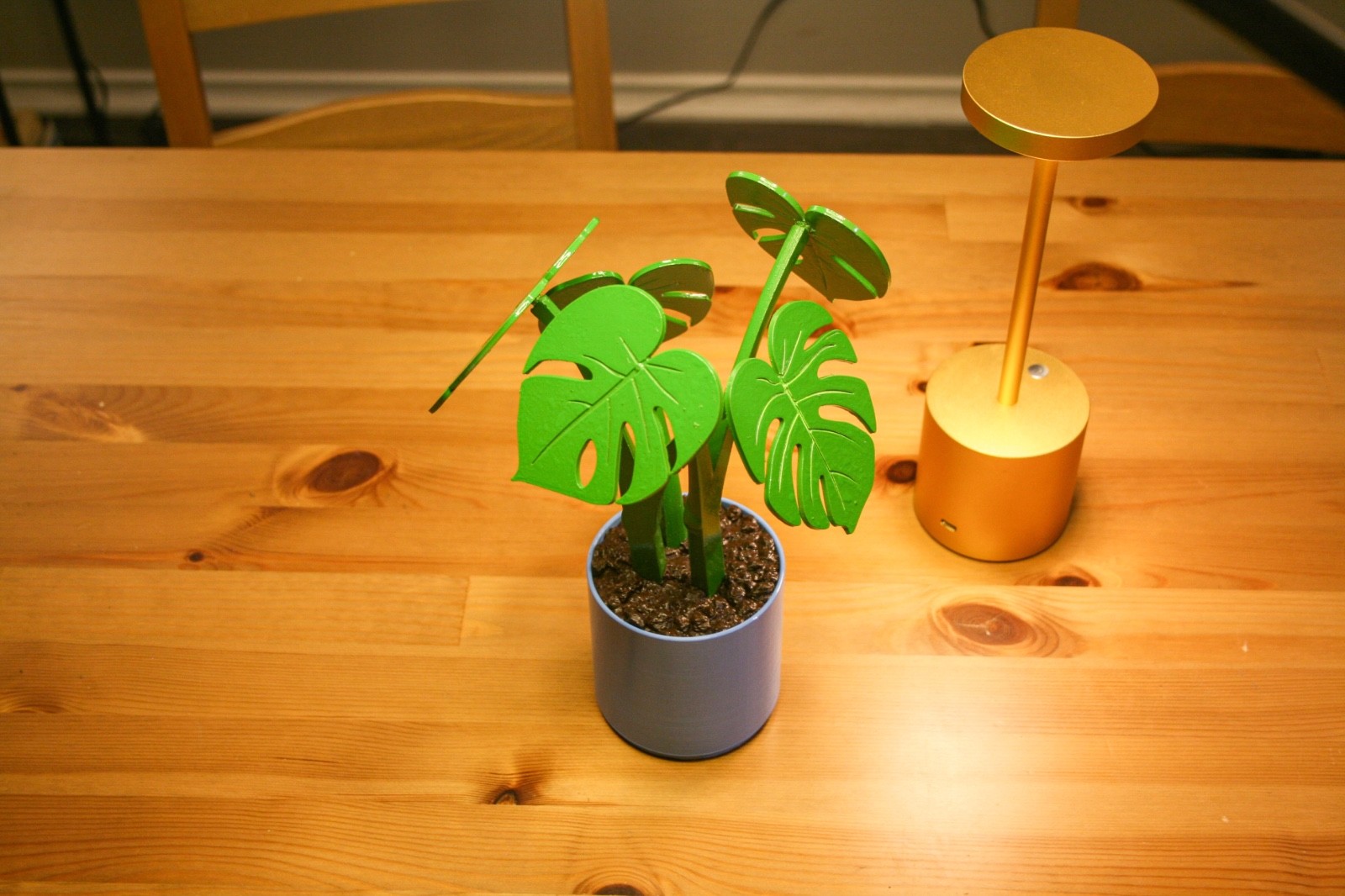 Monstera Plant, 3D printed Plant, Magnetic Leaves, Fake Plant, Detachable Leaves