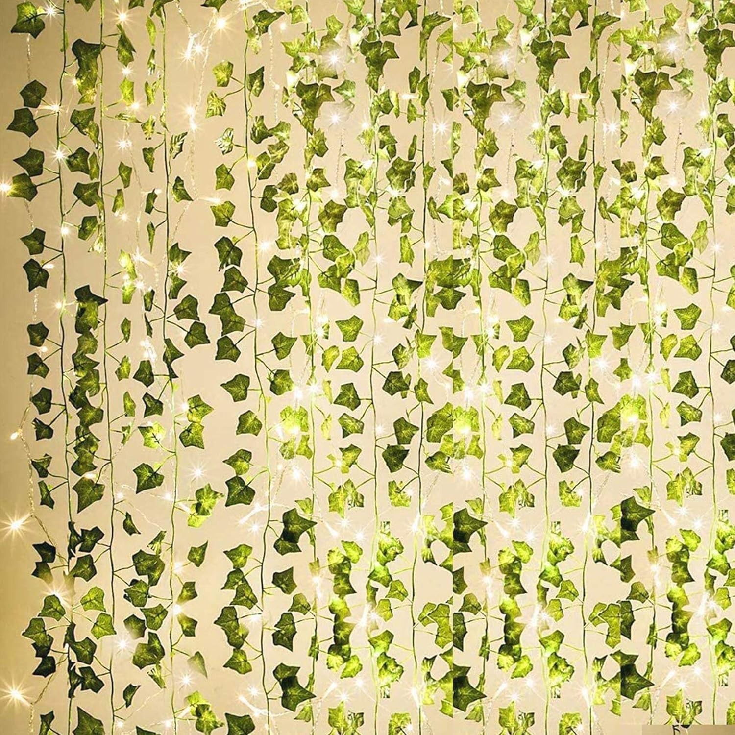 Energy Efficient 80 LED Ivy Garland – 84Ft Faux Plants for Indoor/Outdoor Decor