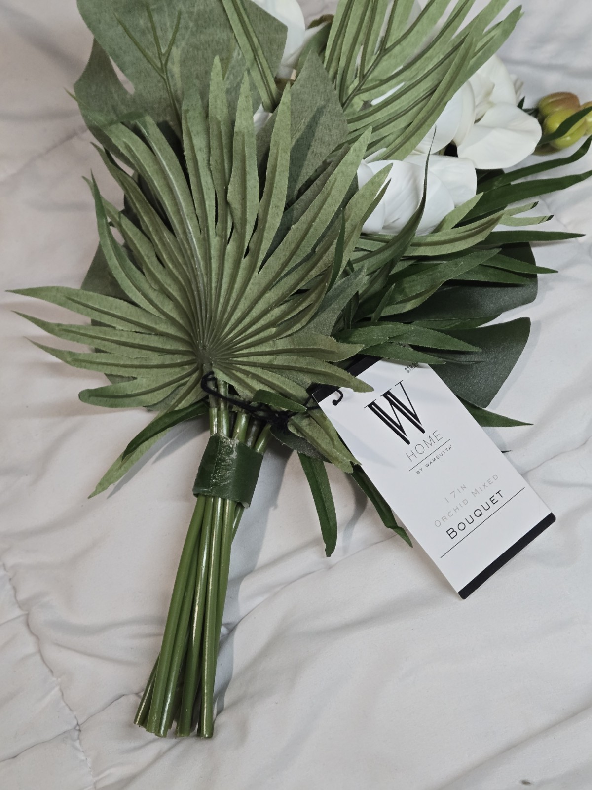 Orquid Mix Bouquet By Wamsutta Artificial W Tag Decor Wedding 17′ Flaw