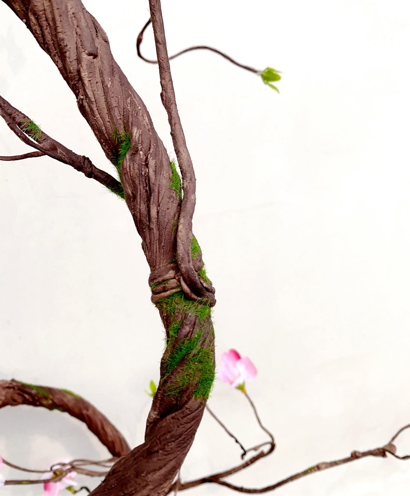 Artificial Tree Branches Jungle Rattan Foam Long Vines with Flowers and Leave…