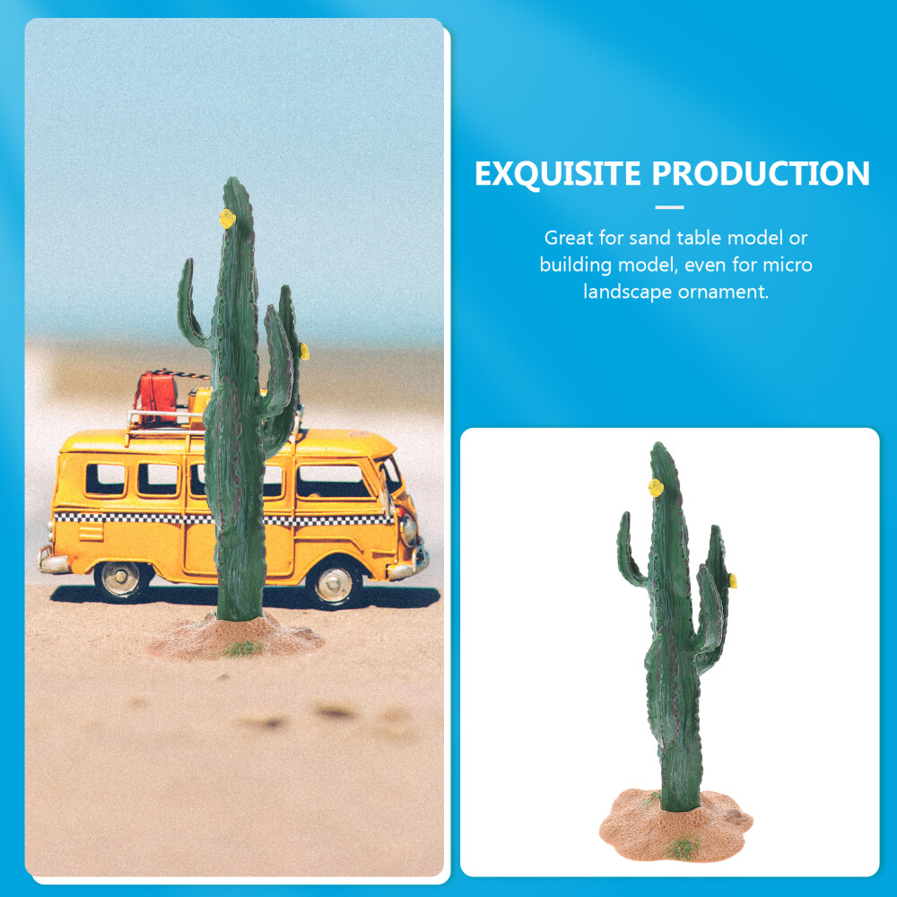 Cactus Ornament Mini Figurine Figurines Resin Simulation Ornaments