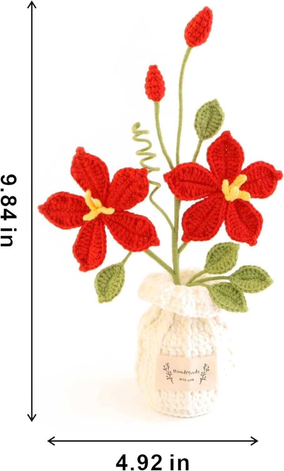 Hand-Woven Lotus Flowers Gifts for Family and Friends Home Office Ornaments
