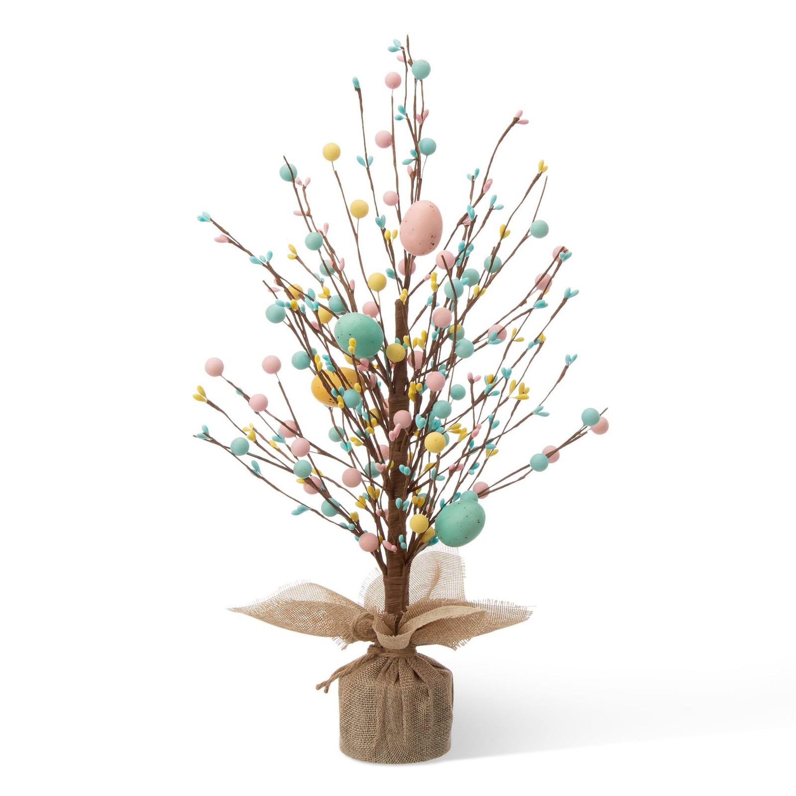 18 Inch Easter Eggs Table Tree Burlap Base Decorative Spring Party Supplies