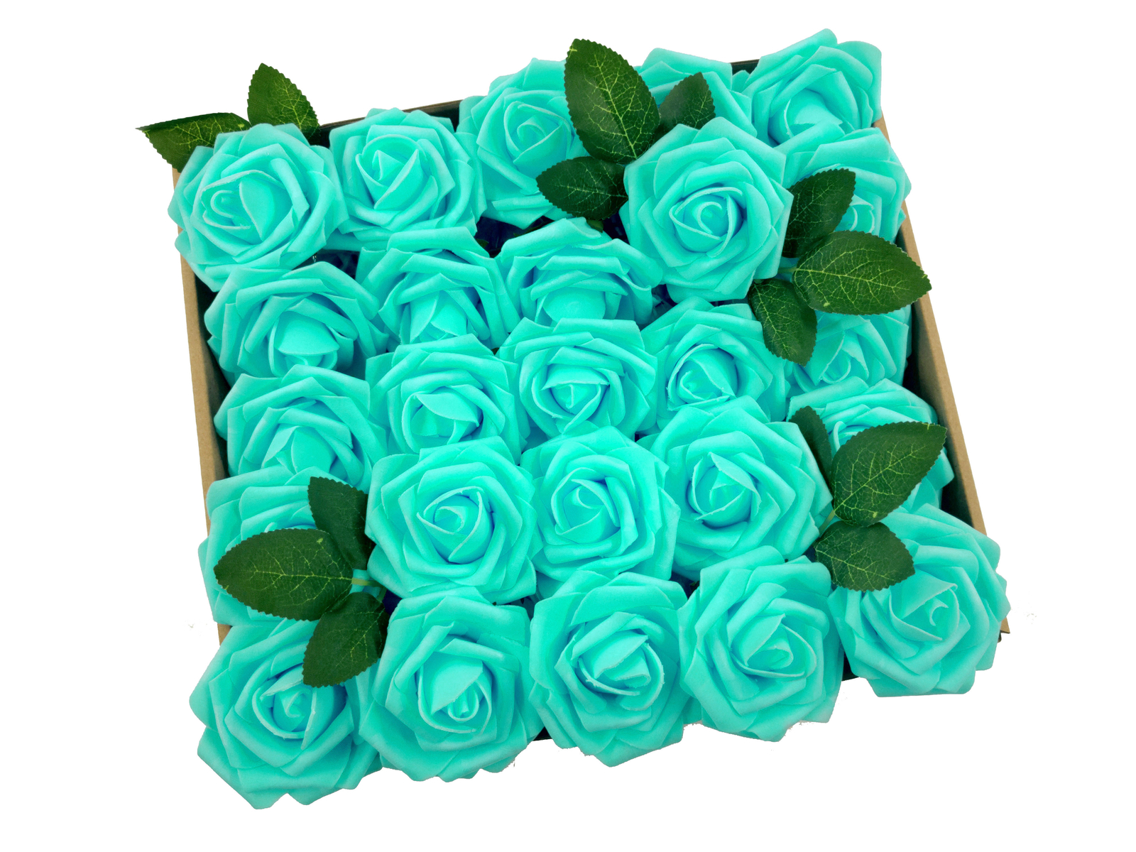 25/50 Foam Rose Artificial Flowers – Bridal Bouquet for Wedding Party Decor