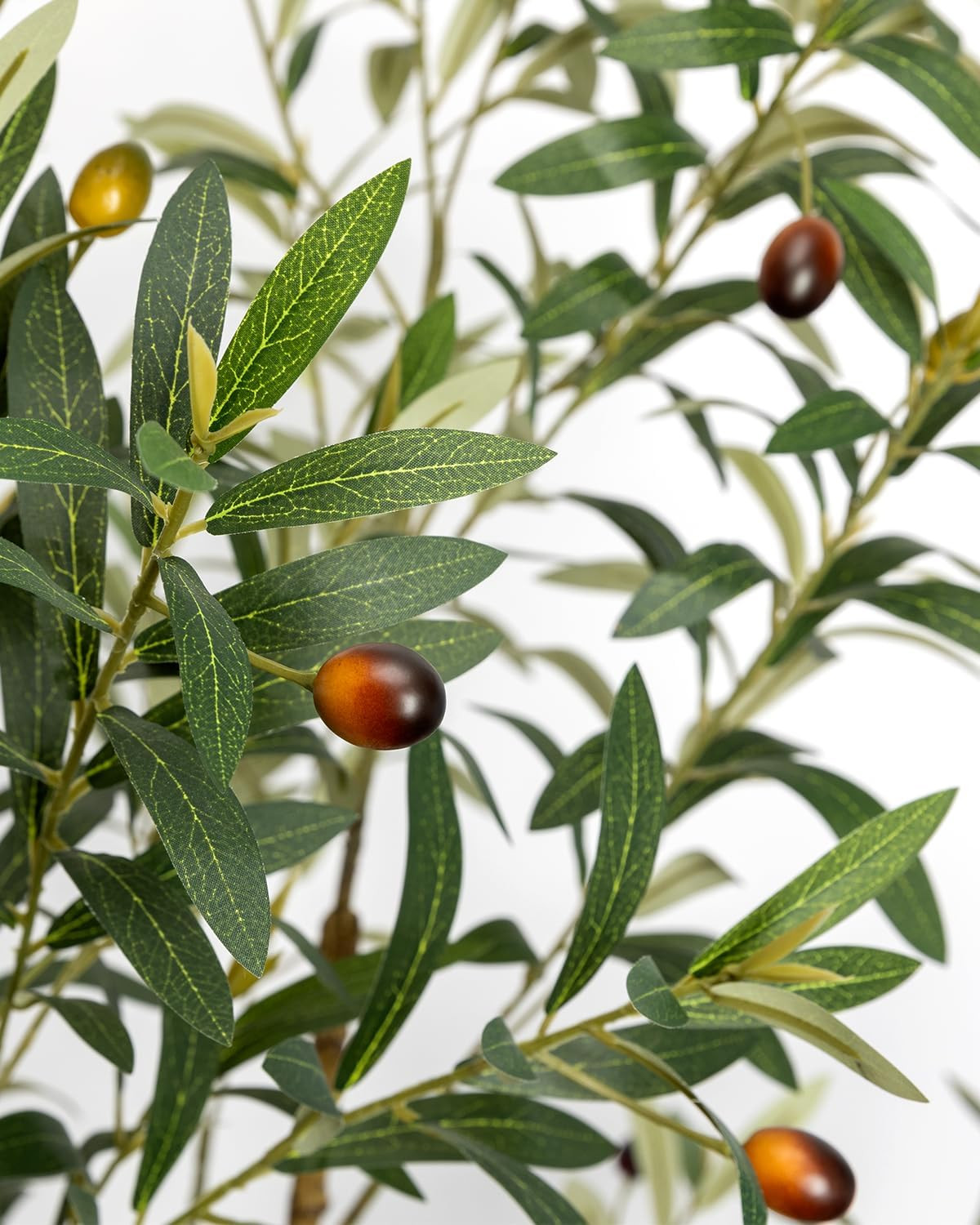 6FT Artificial Olive Tree with Planter – Realistic Faux Indoor Decor