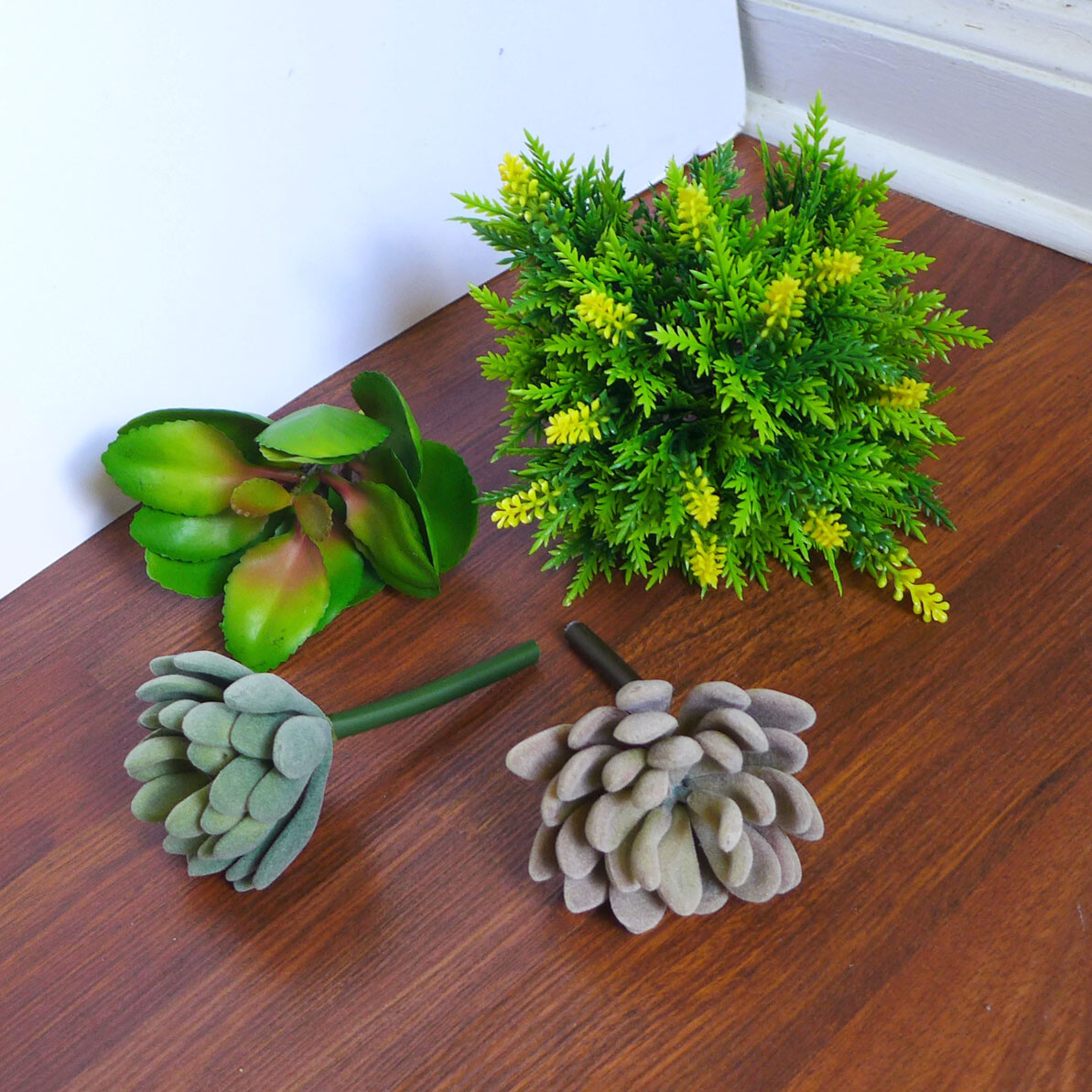 Artificial Mini Plants Flower Ball Grass 4 Pcs Succulents Landscape (M29)