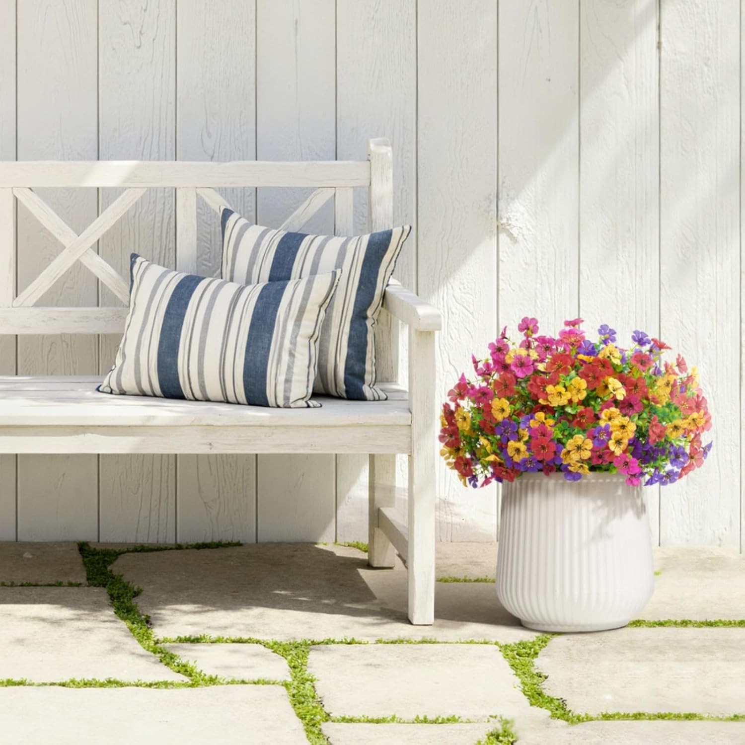 All-Season Artificial Daisy Floral Bundles – 12 Colors for Vibrant Home Decor