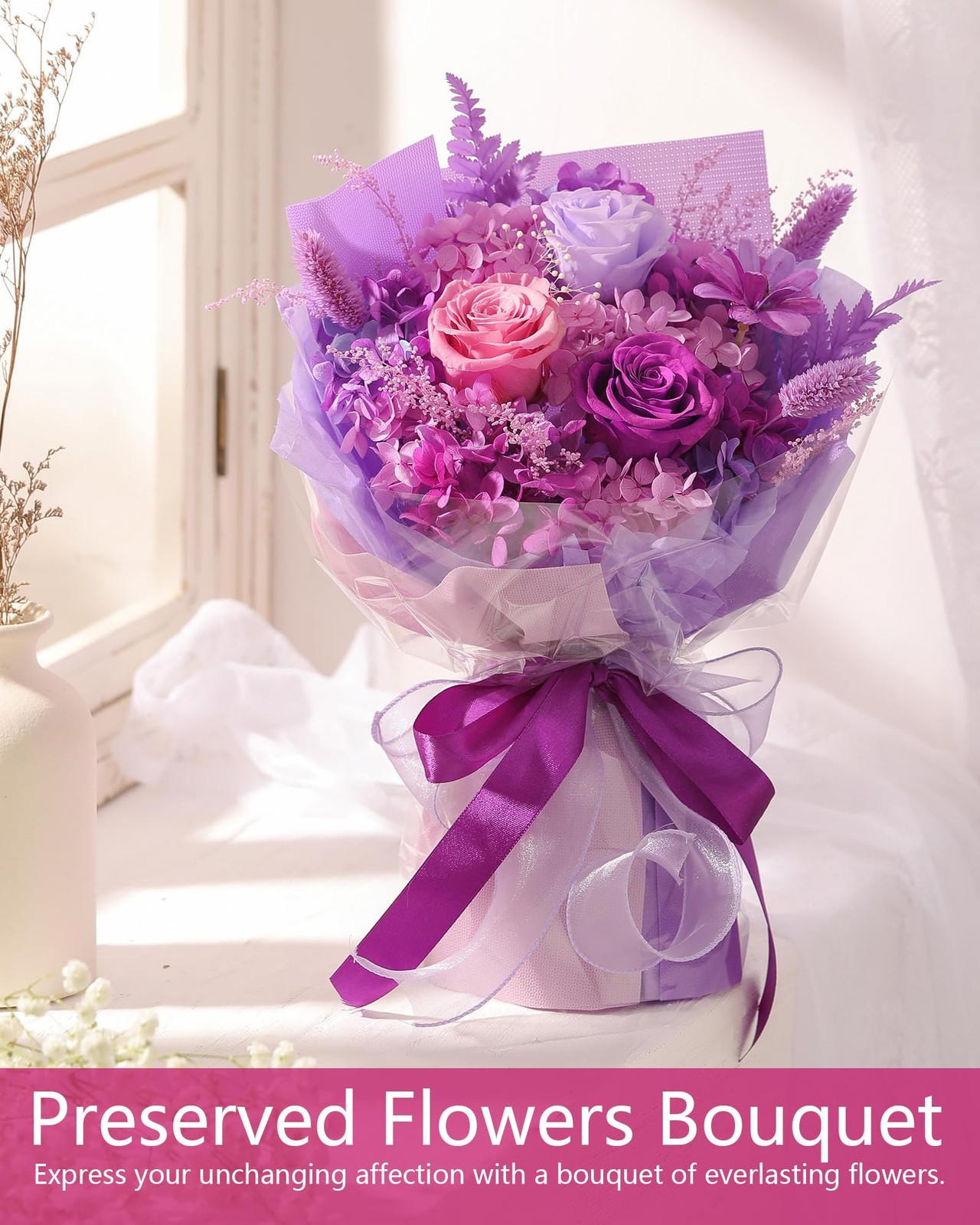 Valentines Day Flowers Gifts for Her Women,Flowers Roses Bouquet