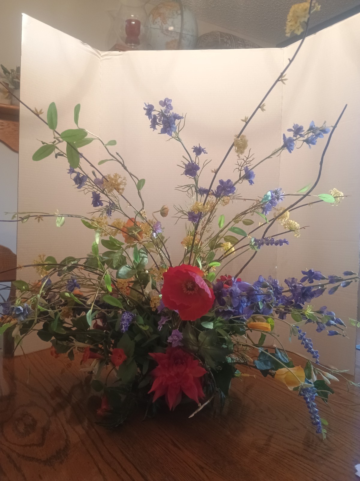 Large Mixed Artificial Multi Color Centerpiece 26×32″