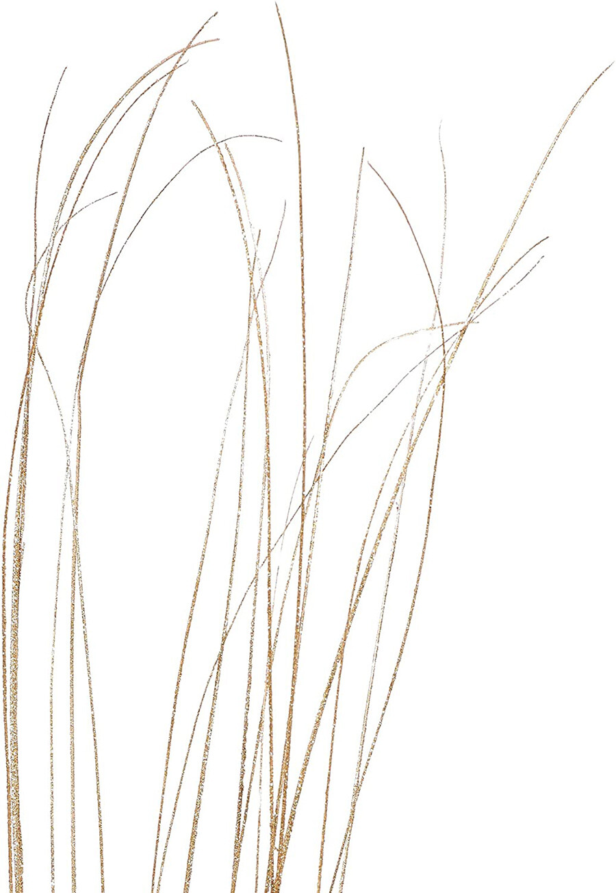 Sparkle Glitter Wispies Pack of 20 Stems 36in Gold