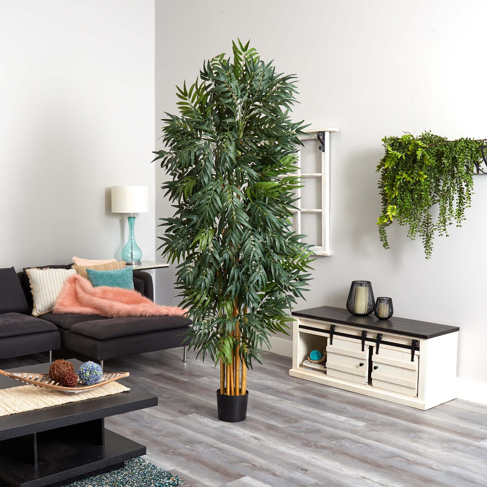 Nearly Natural 7.5ft Phoenix Palm Tree in Green