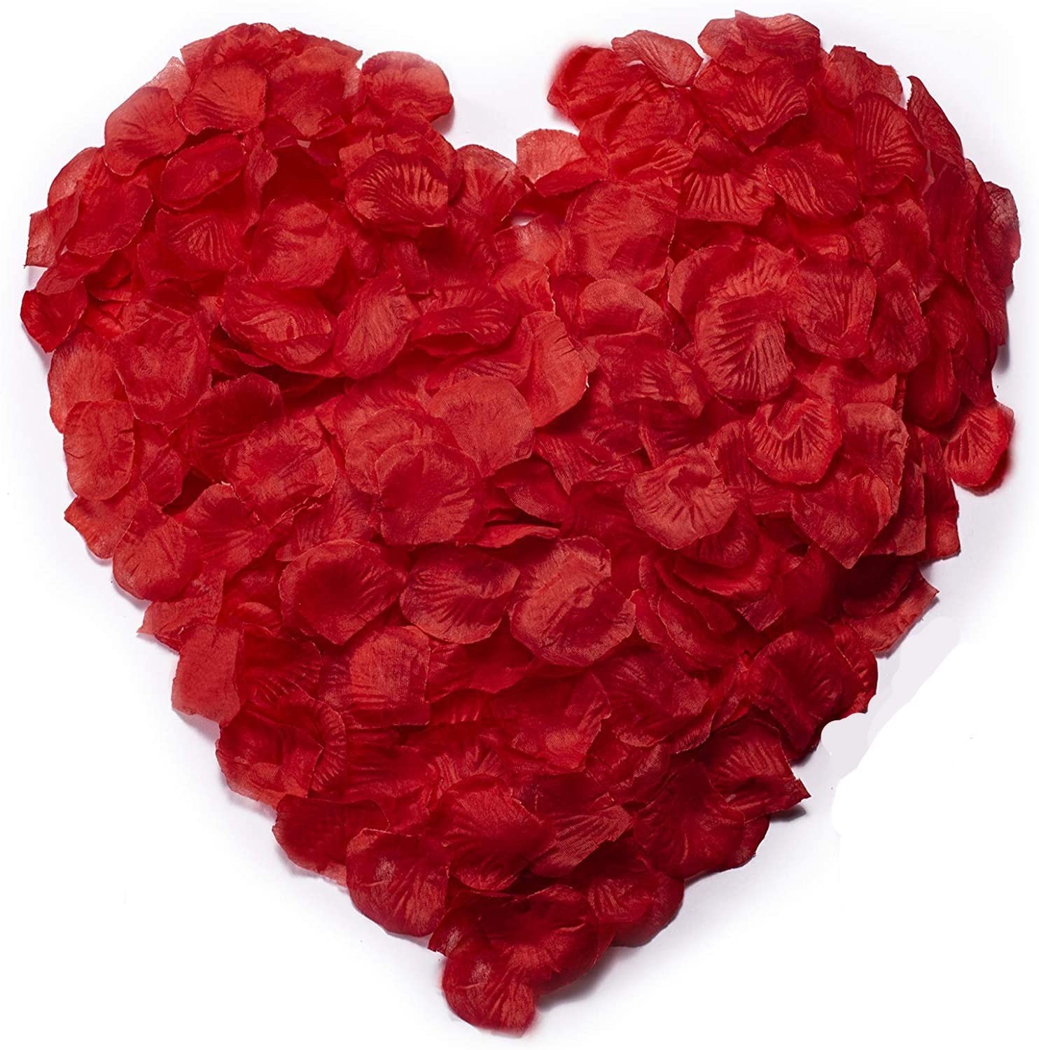 3000 PCS Red Rose Petals, Artificial Silk Flower Rose Petals, Fake Rose Petal…