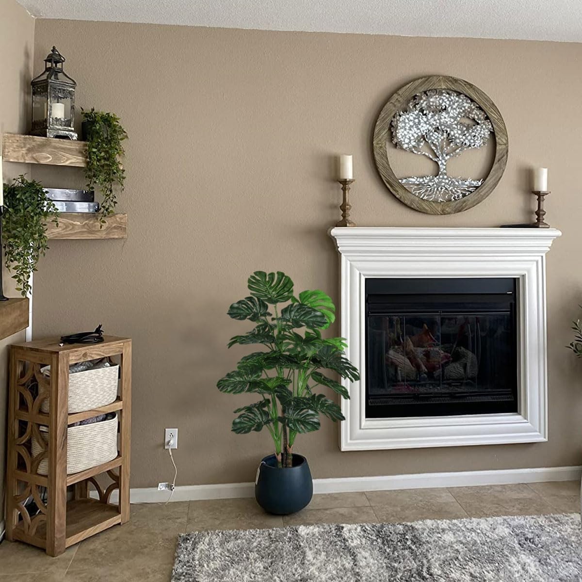 Large Artificial Monstera Deliciosa Tree – 4.5ft Tall