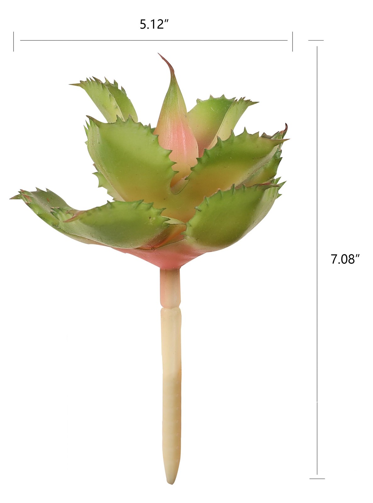 2 PCS 7.08 Inch Pink Artificial Faux Succulent Plant Agave Flower Craft