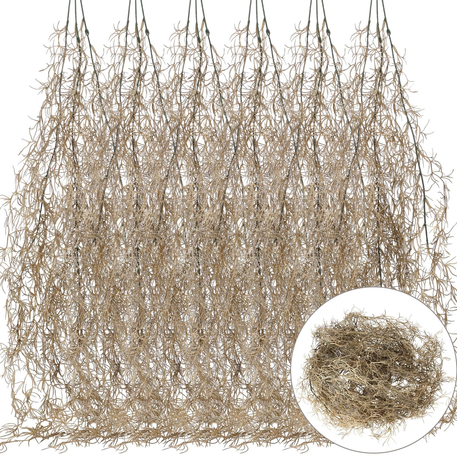 Spanish Moss 41 Inch Fake Hanging Succulents Faux Artificial Vines Garland 12