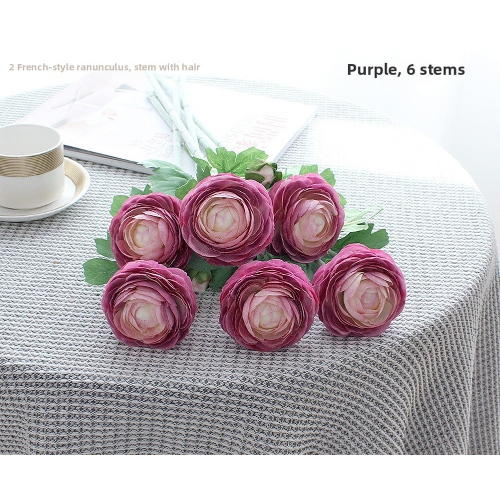 Silk Peony Artificial Flower with Flexible Stem for Custom Arrangement 52x10cm