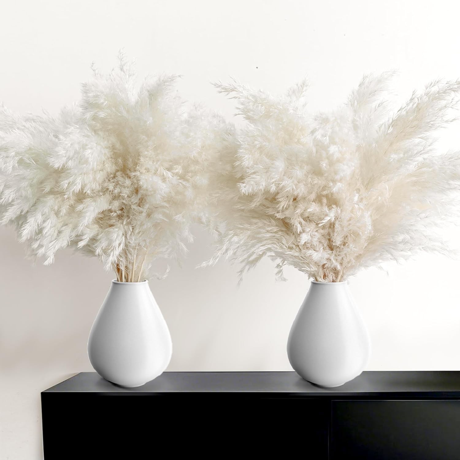 Elegant 30PCS White Pampas Grass for Boho Decor – Ideal for Weddings & Nurseries