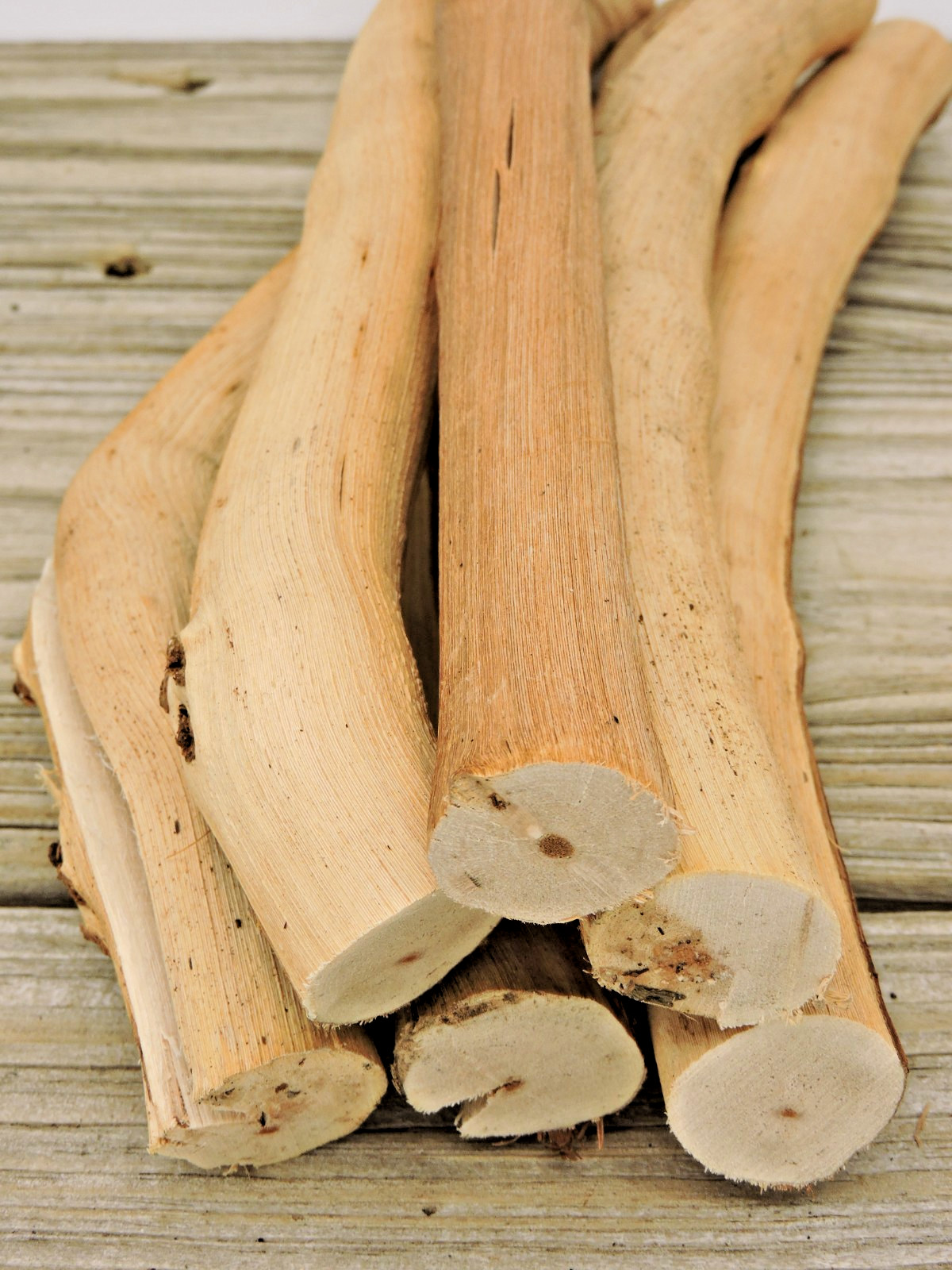 6 Grapevine Wood Stick Section 7/8~1 3/16″D 10~12″L Driftwood Decor Crafts