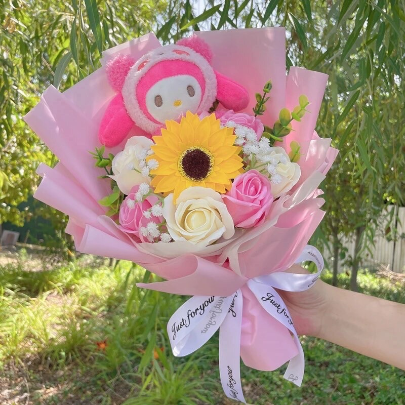 My Melody Plush Bouquet – Sanrio Bouquet, Anniversary bouquet