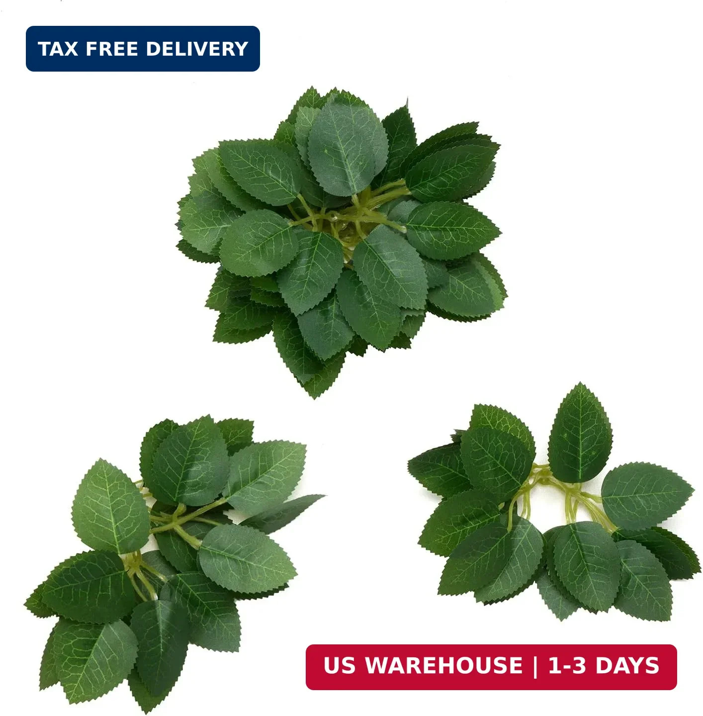 100 Pcs Artificial Green Rose Leaves Decoration,Bridal Wreath Decor,Wedding Part
